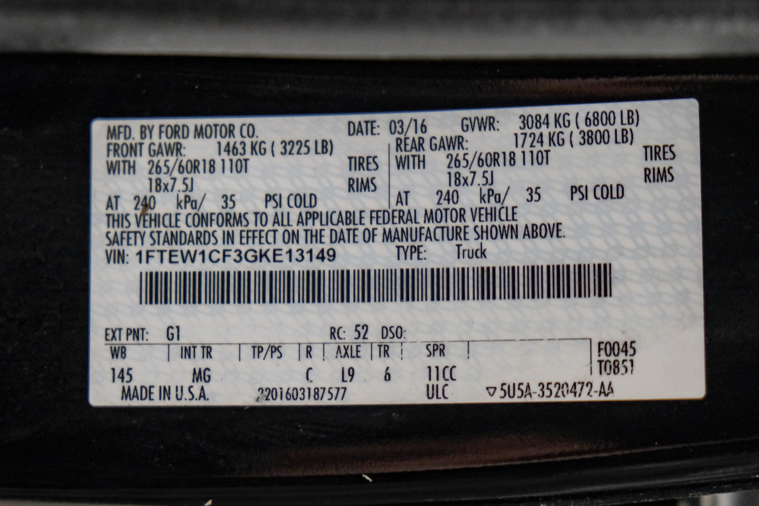 Photo 127 of 2016 Ford F-150 XLT for sale in Katy, TX