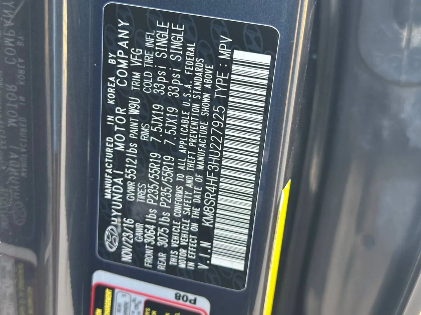 Photo 85 of 2017 Hyundai Santa Fe Wagon for sale in Katy, TX
