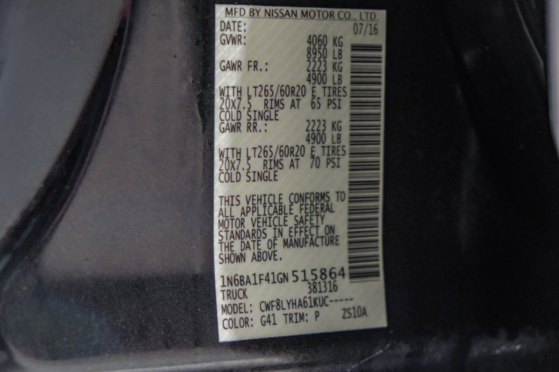 Photo 70 of 2016 Nissan Titan Platinum for sale in Katy, TX