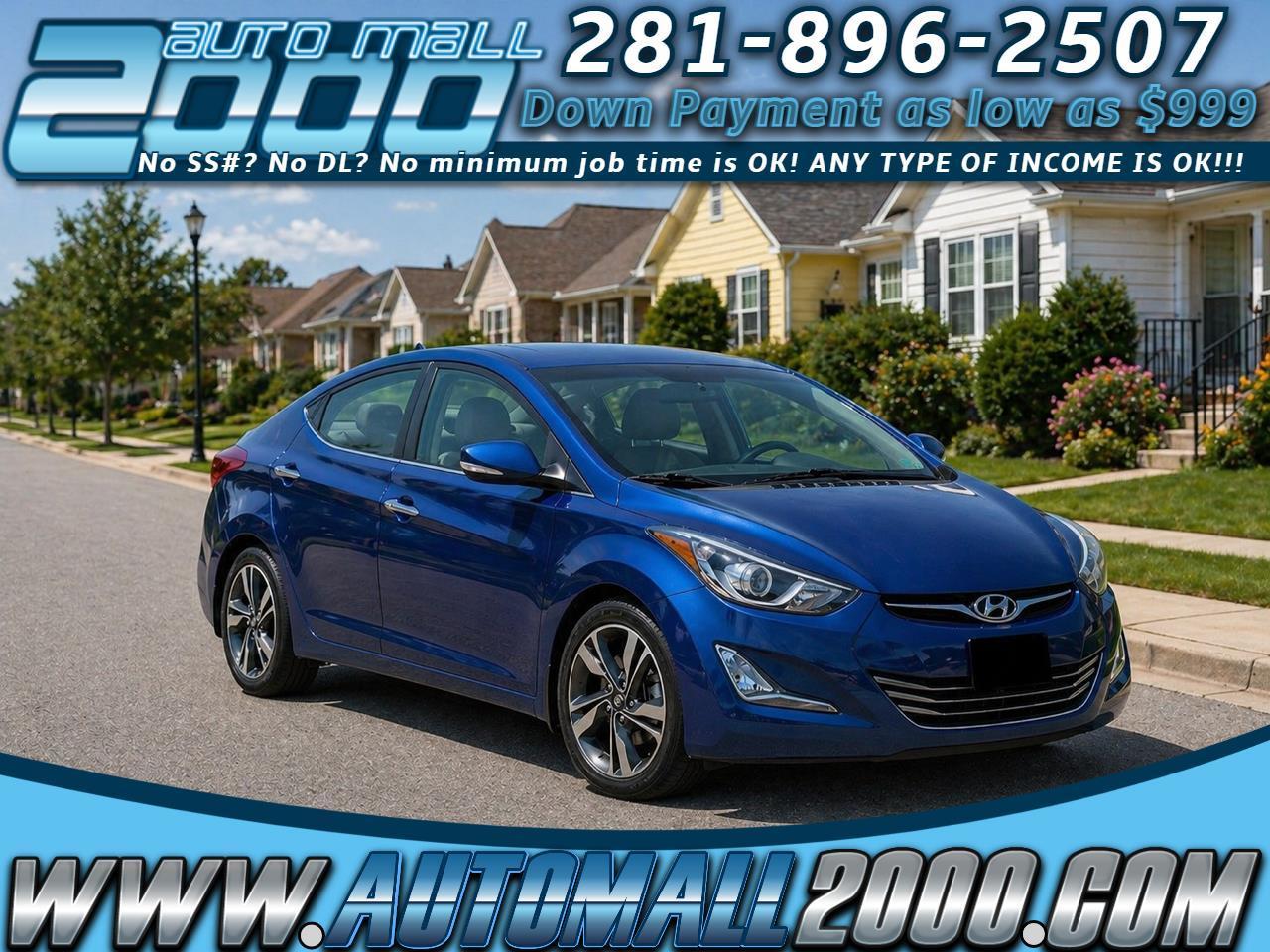 2015 Hyundai Elantra for sale in Houston, TX